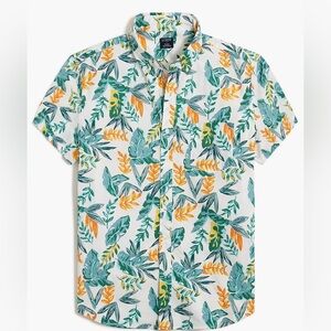 J.Crew Tropical Print Flex Shirt